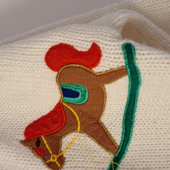 Rare!! Vintage Lord & Taylor Kids M Christmas Sweater Holiday Gingerbread Man. - Picture 7 of 9